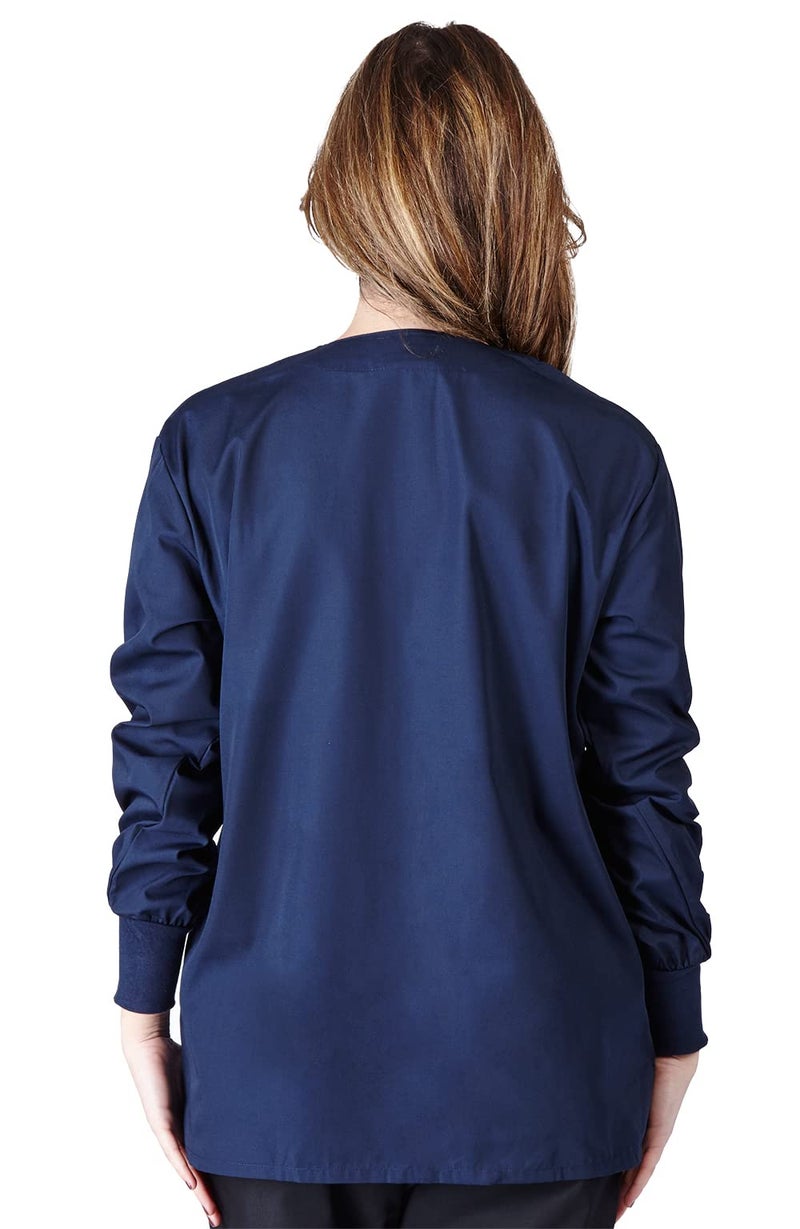 Natural Uniforms سترة فرك دافئة من يونيفورمات طبيعية - أزرق داكن - 4X - كبير جداً - Image 2
